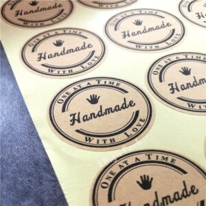 180pcs-lot-38-38mm-3-5cm-Round-White-Hand-Made-Stickers-Kraft-Label-Sticker-DIY-Handmade